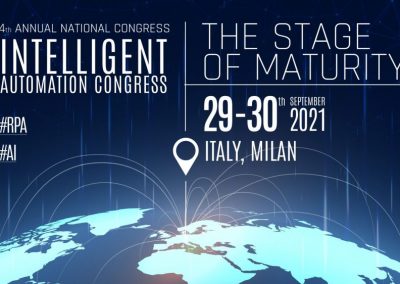 Intelligent Automation Congress – THE STAGE OF MATURITY